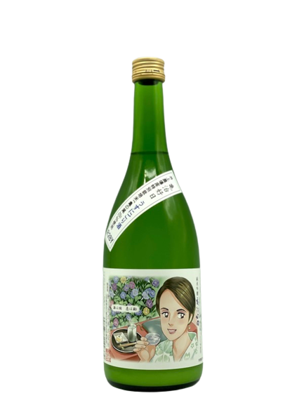 Pure rice brewing sake from the finest rice Kameji good day light cloudy