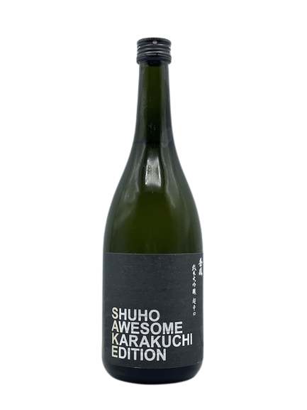 Shuho pure rice size brewing sake from the finest rice super dry
