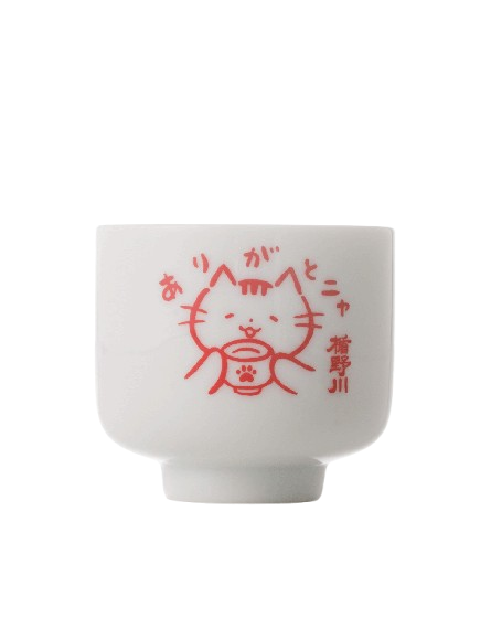 Tatenyan sake cup 5 scoops red [recommended for hot sake]