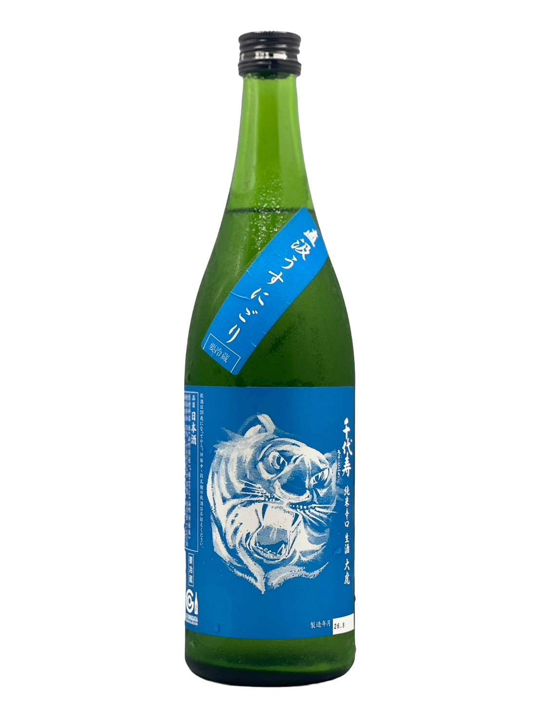 [Eligible for refrigerated delivery] Chiyoju Taitora Junmai Dry Unpasteurized Sake