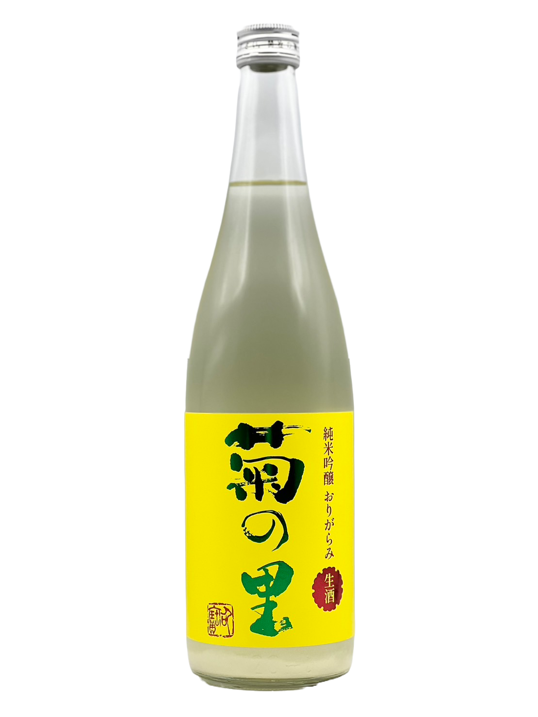Village pure rice brewing sake from the finest rice of chrysanthemum