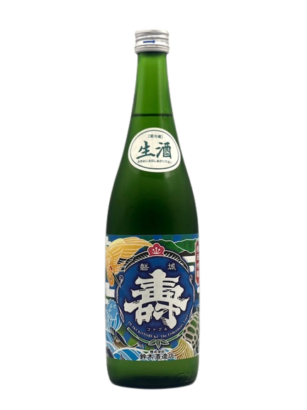 Iwaki Kotobuki Big Catch Celebration Azure Junmai Ginjo Sake 