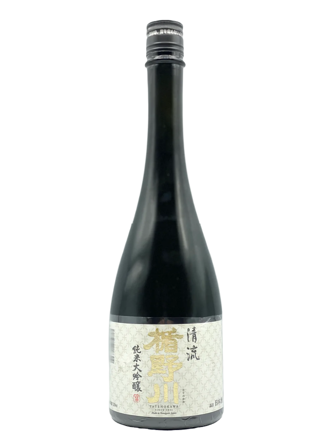 Tateno River pure rice size brewing sake from the finest rice clear stream 
